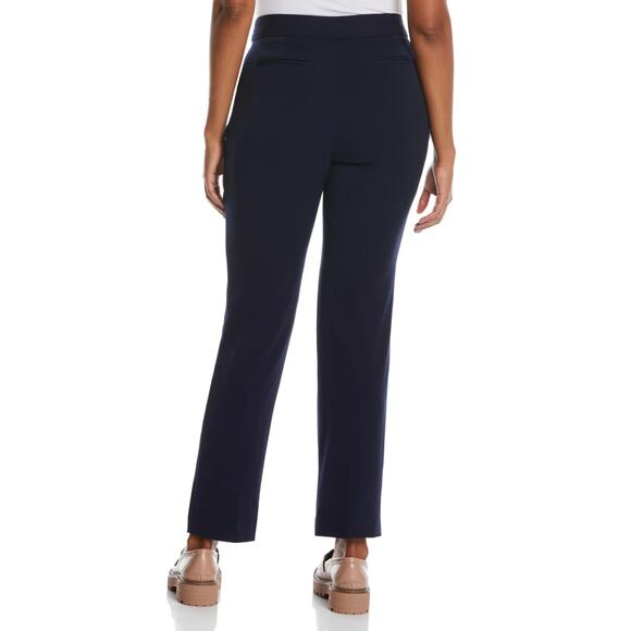 Rafaella NWT Women's Gabardine Slim Leg Curvy Pant Black Size 16 - Picture 4 of 11